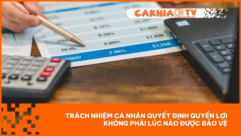 Miễn trừ trách nhiệm Cakhiatv 3 Trách nhiệm cá nhân quyết định quyền lợi không phải lúc nào được bảo vệ